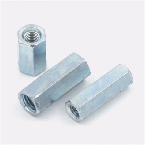 Hex Long Coupling Nut Made Of Steel And Stainless Steel