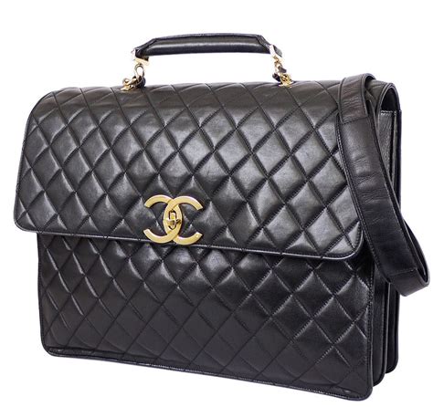 Chanel Chanel Lambskin 2way Business Bag Laptop Case Rare Vintage