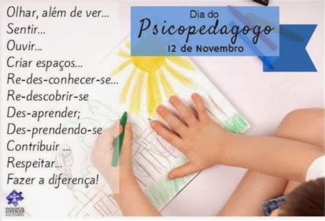 Prática Pedagógica 12 De Novembro Dia Do Psicopedagogo