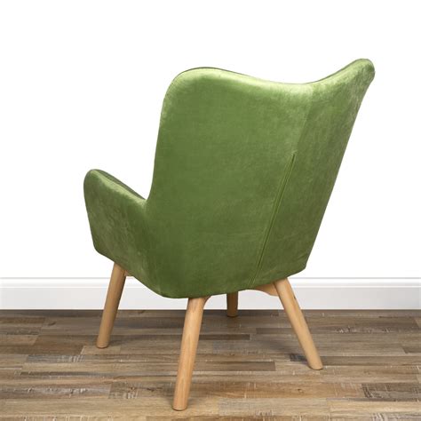 Green Velvet Wingback Chair Owen Furniture123