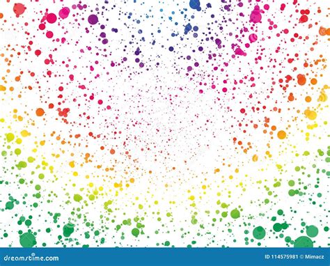 Abstract Spectrum Color Dots Wallpaper Stock Illustration