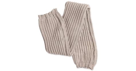Lyst Rick Owens Thick Cotton Ribbed Knit Leg Warmers In Natural For Men