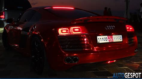 Red Chrome Audi R8 Spotted In Dubai