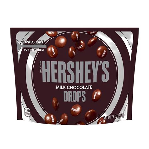 Hersheys Milk Chocolate Drops 76oz Candy Bag