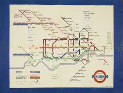 Harry Beck 1902 1974 British 1935 London Underground Tube Map