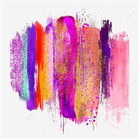 Color Glitter Hd Transparent Color Glitter Mixed Color Abstract Brush