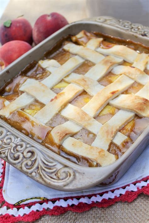 Old Fashioned Southern Peach Cobbler My Texas Kitchen