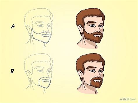 How To Draw Faces With Beards Face Drawing Drawing Illustrations