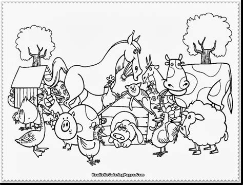 Preschool Farm Animal Coloring Pages At Free