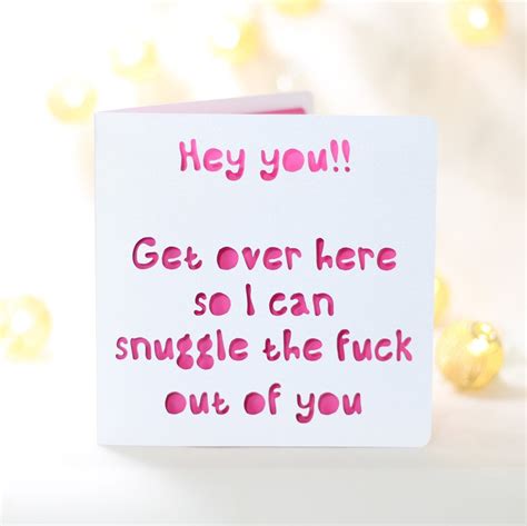 Hey You Get Over Here So I Can Snuggle The Fuck Out Of You Etsy