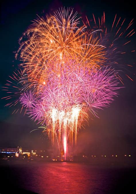 Colorful Firework In A Night Sky Stock Image Image Of Fire Colorful
