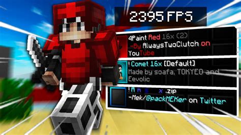Top 3 Best 16x Bedwars Texture Packs 189 Fps Boost Youtube
