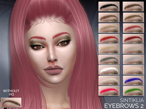The Sims Resource Sintiklia Eyebrows 2