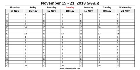 20 Calendar Week 2018 Free Download Printable Calendar Templates ️