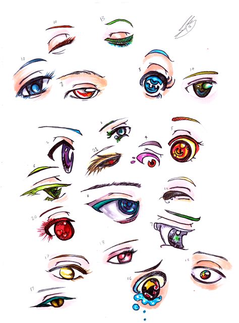 Copic Anime Eyes Ovo By Philosophy In Blue On Deviantart