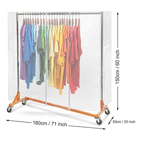 71 L Clear Garment Rack Cover Clothing Rack Covers Adult Kids