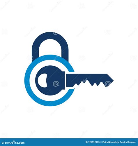 Key Lock Logo Icon Design Stock Vector Illustration Of Protection