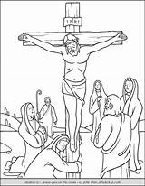 Catholic Cross Coloring Crosses Getdrawings Drawing sketch template