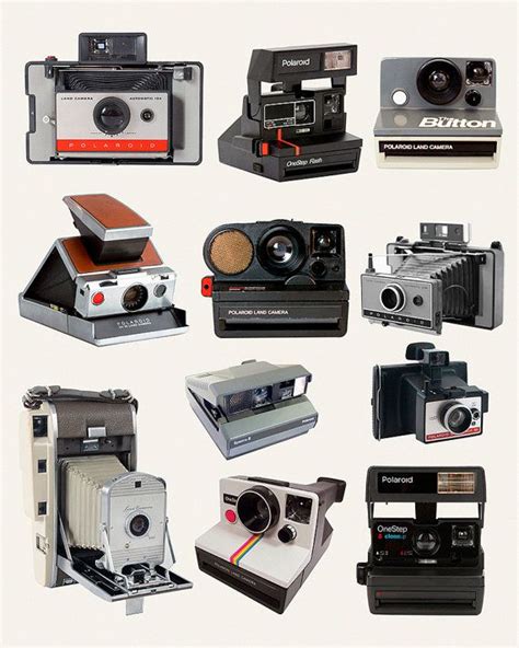 Polaroid Poster History Of The Polaroid Camera By Pigeoneditions