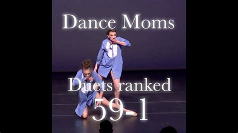 Dance Moms Duets Ranked 59 1 Youtube