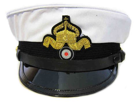 Ww1 German Naval Deck Officer Visor Cap New Condition With Removable