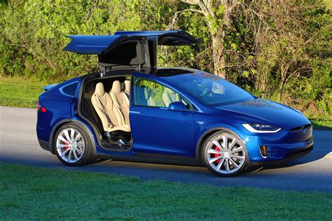2016 Tesla Model X P90d Deep Blue Metallic Picture Gallery Dragtimes