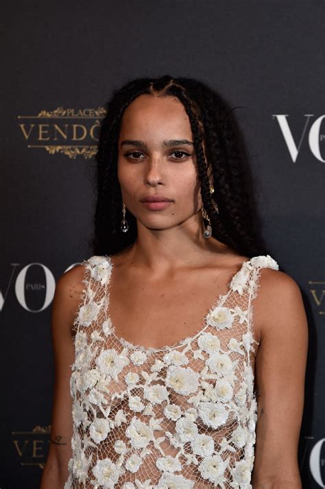 Zoe Kravitz At Vogues 95th Anniversary Party In Paris 10032015