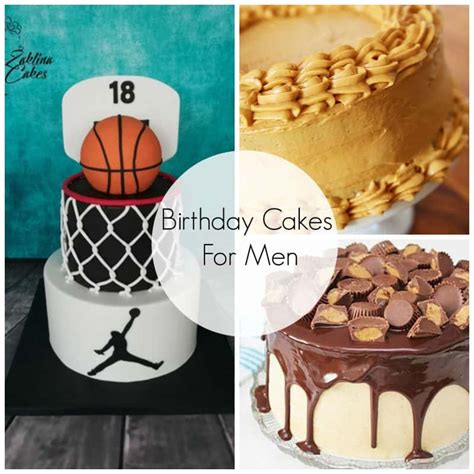 Chocolate cake, vanilla cake, birthday cake. Birthday Cakes For Men | Skip To My Lou