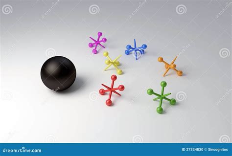 Jacks Game Stock Illustration Image Of Stones Jackstone 27334830