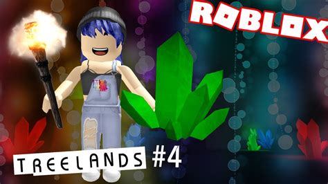 Treelands4 หาเพชรในถ้ำจะเจอหมีมั้่ย Roblox Treelands Youtube
