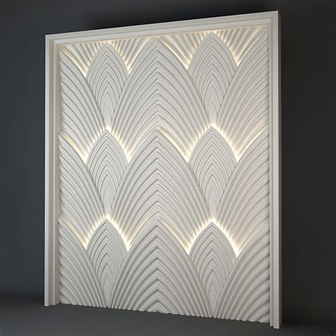Light 3d Decorative Light Panel Cgtrader