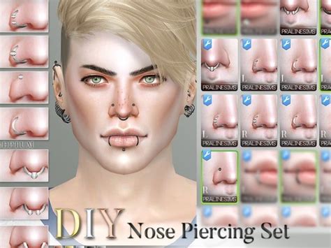 Sims Cc Finds Nose Piercings Mobile Legends