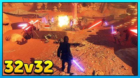 32v32 Heroes Vs Villains Star Wars Battlefront 2 Mod Gameplay Youtube