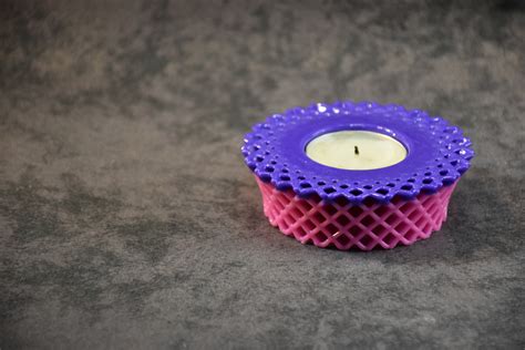 3d Printed Decorative Tealight Candle Holder Made With Keytec In Iran