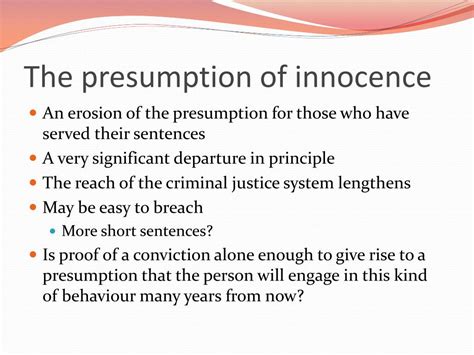 Ppt The Innocence Rights Of Sentenced Offenders Powerpoint