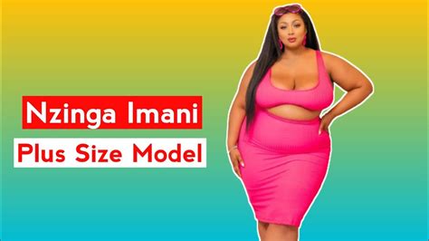 Nzinga Imani 🇺🇸 Gorgeous American Plus Size Curvy Model Fashion Model Biography And Facts