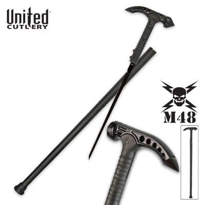 M Sword Cane For Sale Features A Black Sharpened Blade Tactical