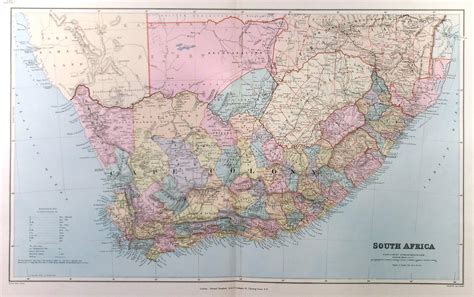 South Africa Detailed Map Of Southern Africa Showing Cape Colony