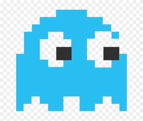Pacman Pixel Blue Ghost Transparent Png Pixel PNG FlyClipart