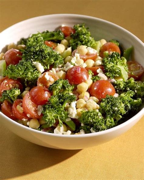 Broccoli Chickpea And Cherry Tomato Salad Recipe Recipe Cherry