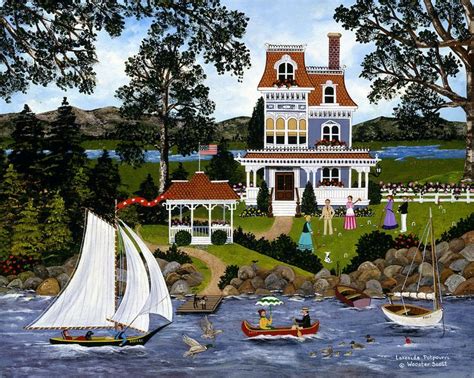 Jane Wooster Scott Lakeside Potpourri 900x718 Americana Art