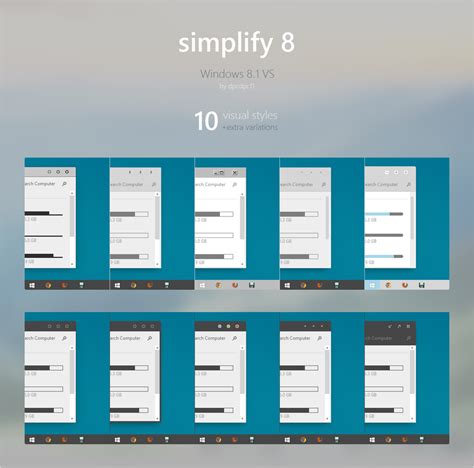 Simplify 8 Theme Pack For Windows 81 By Dpcdpc11 On Deviantart