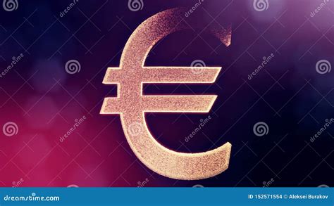 Icono De La Animaci N O Emblema Del Logotipo Euro Fondo Financiero Hecho De Part Culas Del