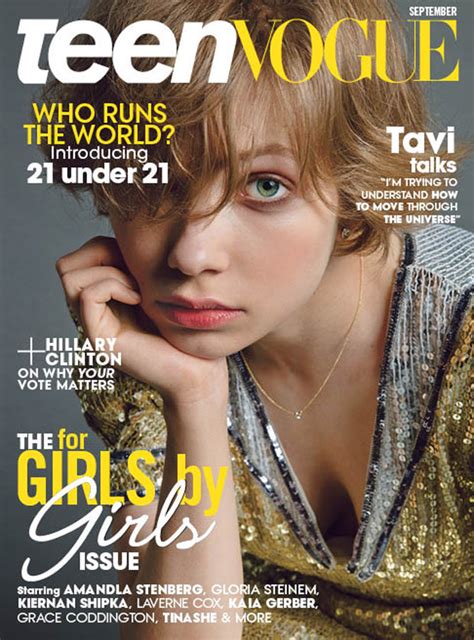 Tavi Gevinson Stars In Teen Vogue September 2016 Cover Story