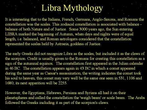 Libra Mythology