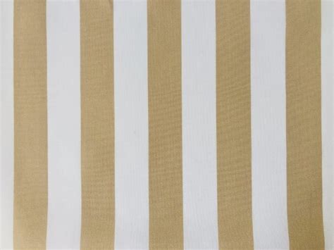 Beige And White Striped Dralon Outdoor Fabric Acrylic Teflon Waterproof