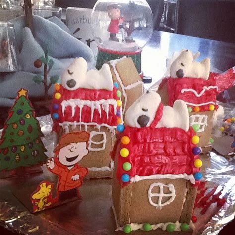 Gingerbread Dog Houses Snoopy Gingerbread Gingerbread House