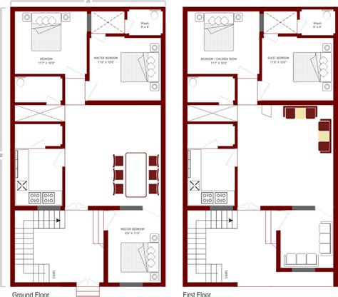 10 Marla House Plan Ground Floor 10 Marla House Plan