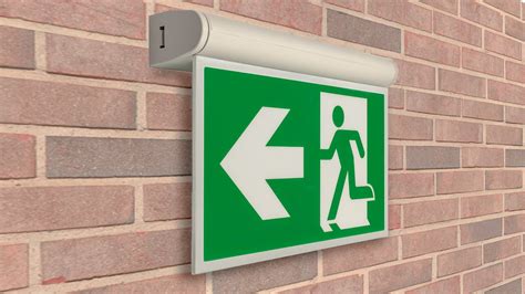 Led Emergency Exit Sign With Test Emergency Signs Sera Technologies