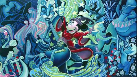 A Time Lapse Painting Of Fantasia By Disney Fine Artist Tim Rogerson